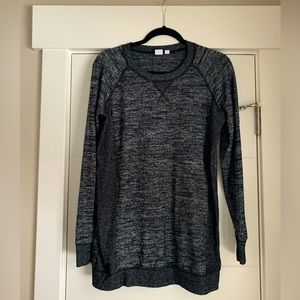 Gap Maternity sweatshirt, black heather, size M